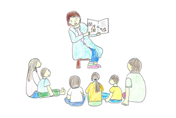 ongatown_lib's tweet photo. ＜お知らせ＞
本日11時から、
おはなし会があります。
担当は、おんがにじの会さんです。
木ッズランドに遊びに来てください。 https://t.co/zgBxVb1nC0