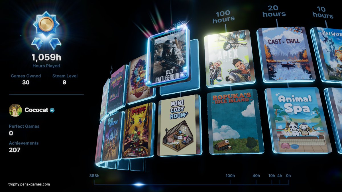 Cococat0_0's tweet photo. It looks amazing, Ta da-!
My Trophy hall and all time recap cards🏆 @PANAXofficial https://t.co/NQFYaCahxZ