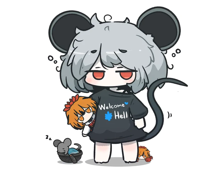 寝起きのもさもさナズーリン #東方Project