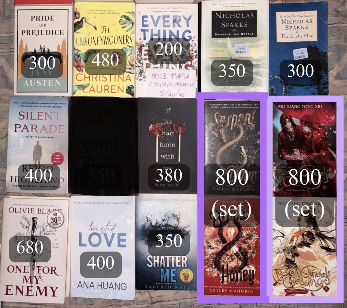 cygbns's tweet photo. ୨⎯⎯⎯ #cygnussells ⎯⎯⎯୧
‼️RUSH &amp; DECLUTTERING‼️
WTS LFB PH PRE-LOVED BOOKS
───── ⋆⋅☆⋅⋆ ─────
𝗔𝗟𝗟 𝗔𝗨𝗧𝗛𝗘𝗡𝗧𝗜𝗖/𝗢𝗥𝗜𝗚𝗜𝗡𝗔𝗟! 𝗜 𝗗𝗢𝗡𝗧 𝗦𝗘𝗟𝗟 𝗙𝗔𝗞𝗘!
⟢ MOP: gcash, gotyme, maya
⟢ MOD: jnt, lalamove (SDD)
    📍Carmona,Cavite
💌 DM if inch https://t.co/BgGrbXuTJq