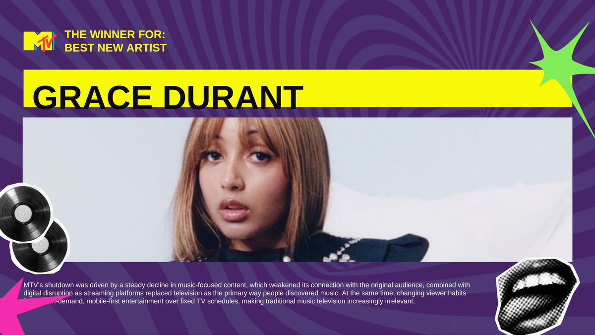 starcademys's tweet photo. O #VMASSTAR de âBest New Artistâ vai para...
‷ Grace Durant â âPlaton est Mortâ https://t.co/Slf9kGMdvQ