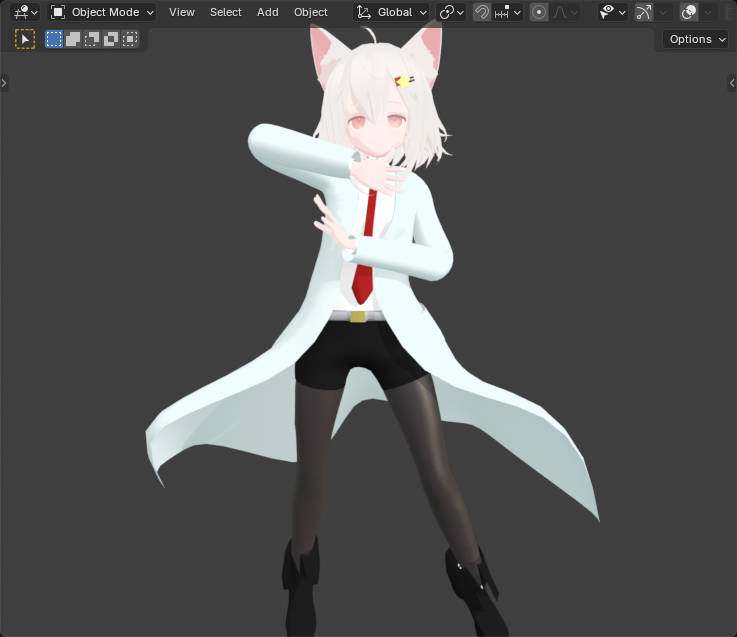 _Knight3D's tweet photo. Clothes study on a vrchat avatar 
#vrchatavatar #3dcg #blender https://t.co/Qa0n1m1vNr
