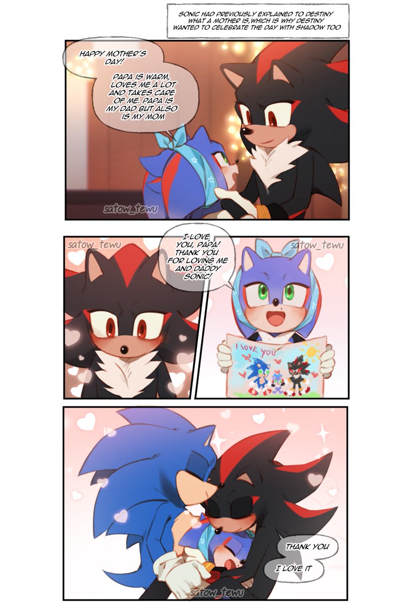 Destiny AU: Happy Mother’s Day! 
#sonadow #sonadowfankid