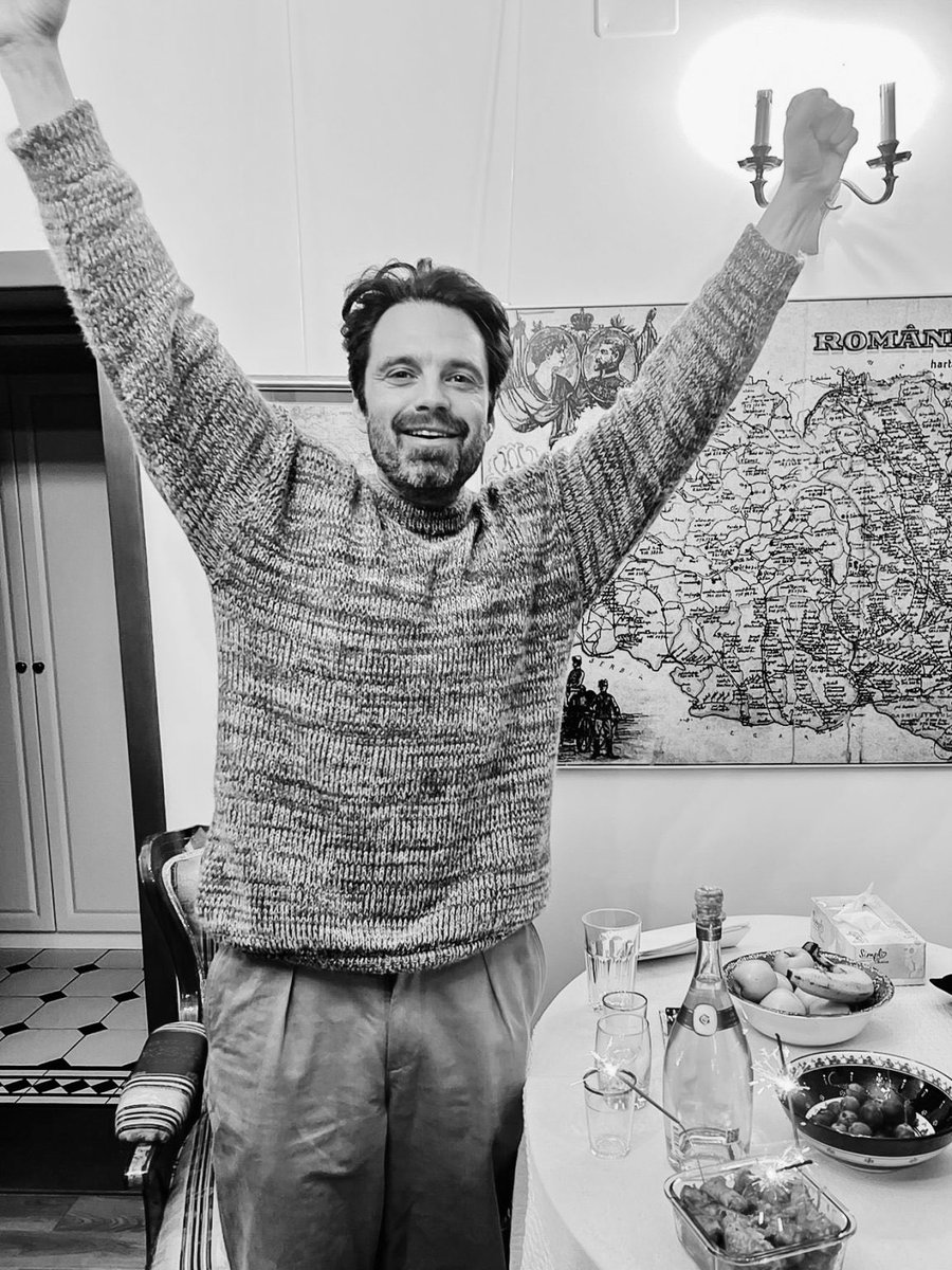imsebstian's tweet photo. Celebrating my first Oscar nomination in Romania wasn’t exactly on my bingo card… I’ll never forget that night. https://t.co/CkrwrXT29W