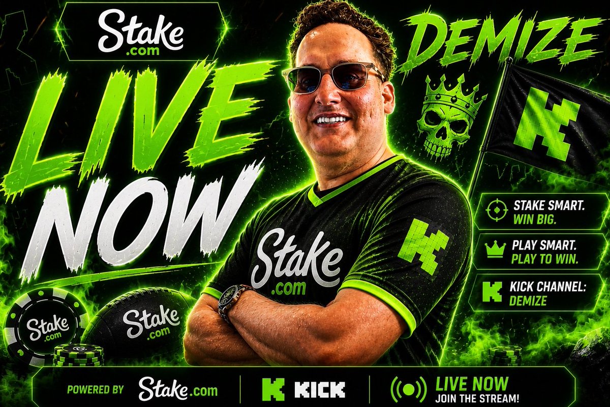 WE LIVE NOW ON KICK 🚨🔥

Tonight is gonna be INSANE 👀

💰 HUGE giveaways
🎰 Slot tournaments all stream long
💸 Chat is making MONEY tonight

All you gotta do:

✅ Be active in stream
✅ Like + RT this post
✅ Comment your Stake username
✅ Tag a friend

Pull up NOW 😈