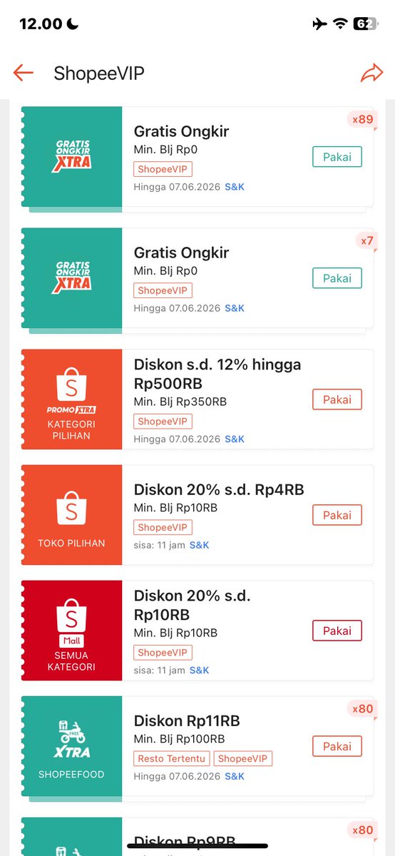 sdhnix's tweet photo. Sebanyak ini keuntungan yg bakalan kalian dpt kalo langganan shopee vip
Worth it banget si
Cek disini yaa
👇🏻
https://t.co/HHTHaOt10h https://t.co/IQHUO1fXEE
