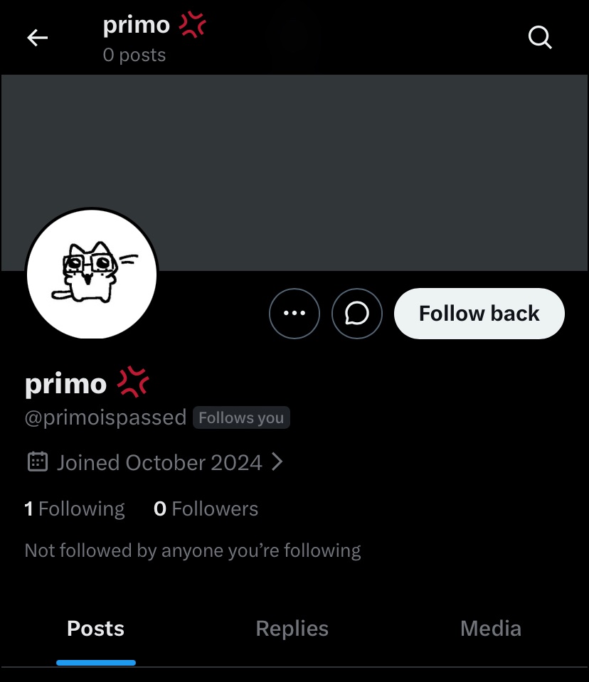 miles_miller_69's tweet photo. I notice I’m the first account you follow @primoispassed  Primo.. if that’s even your real name… you’re on thin ice pal. Even though you must be my biggest fan since I’m the first person you followed? 👀??  I appreciate the support 🤗. Send me money next. Thanks 👍 https://t.co/q2cA5eU10n