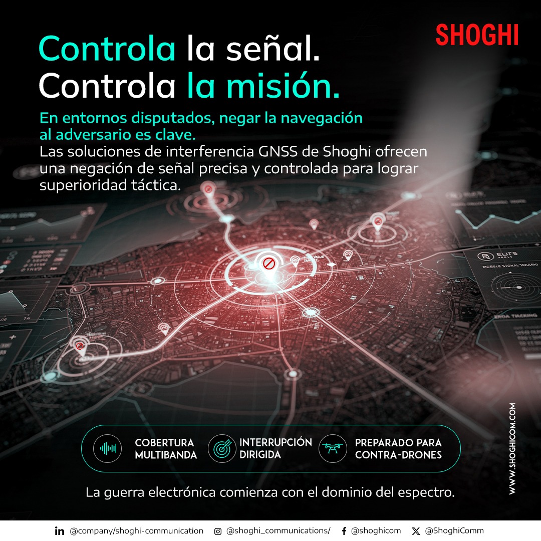 ShoghiComm's tweet photo. Controla la señal.
Controla la misión.
En entornos disputados, negar la navegación al adversario es clave. [1]
https://t.co/Hajd1Jo4C6
#InteligenciaDigital #DetecciónDeAmenazas #InnovaciónEnDefensa #Shoghicom https://t.co/RMvSqNyaaJ