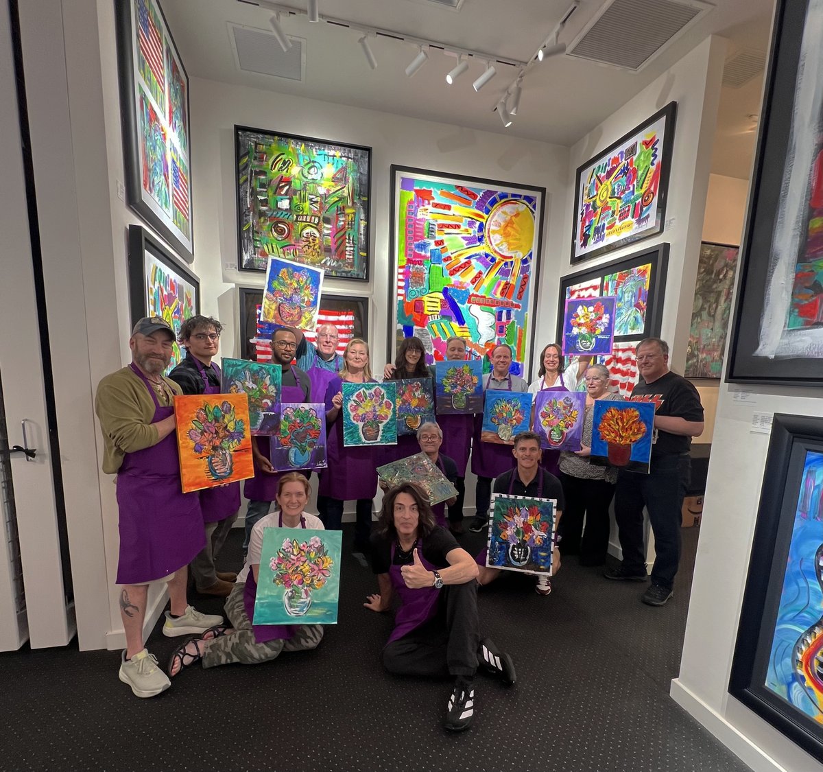 PaulStanleyLive's tweet photo. Saturday an AWESOME Art Gallery Show at Wentworth in DC. Sunday painting with a few great people at the gallery and they did FANTASTIC! Can't wait to do both soon. https://t.co/xOMKF5dW5e