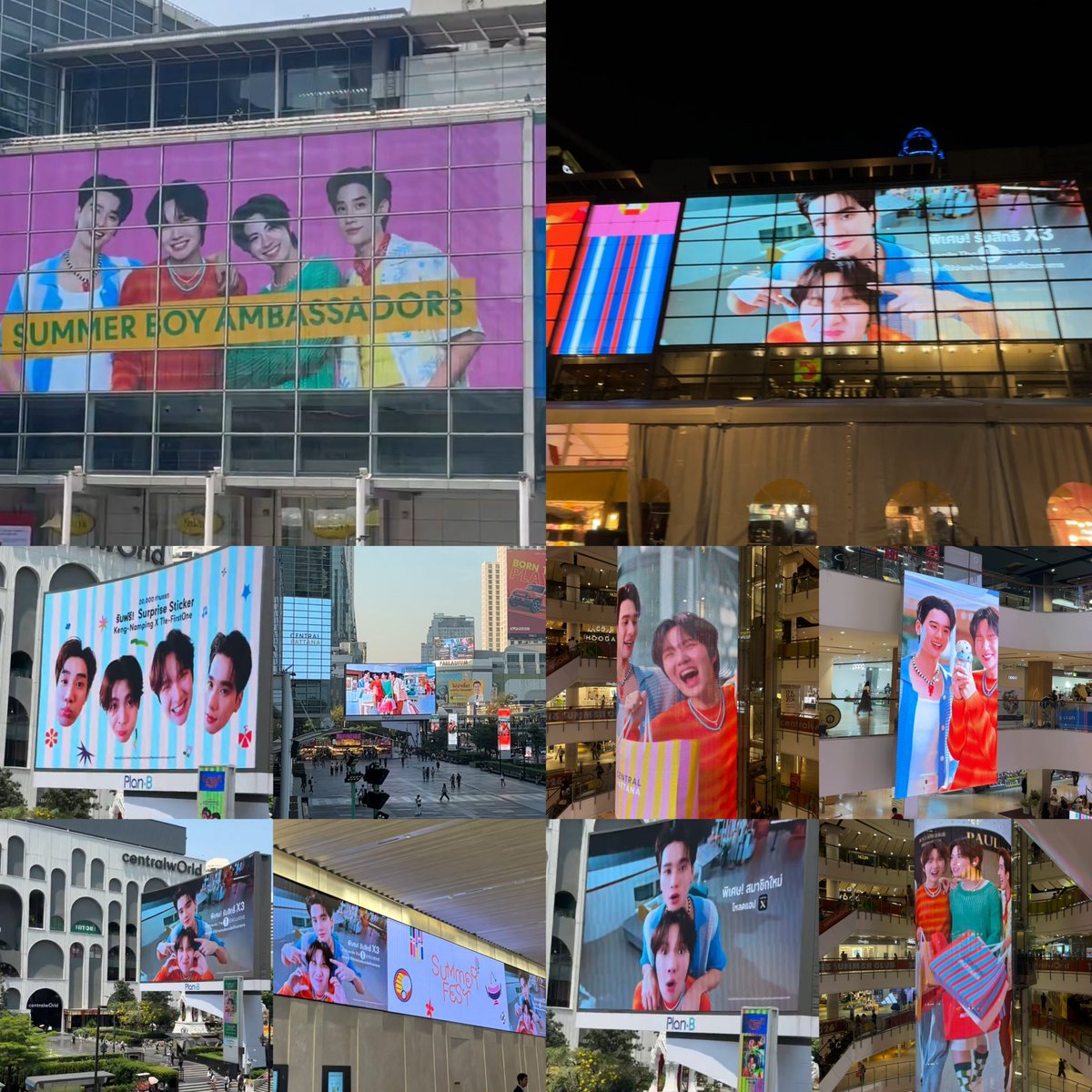 สมมง #ลูกรักพี่เซ็นทรัล จริง ๆ ตลอดแคมเปญซัมเมอร์ที่ผ่านมา ขึ้นจอ LED เหมาสื่อในเซ็นทรัลหมดเลย จอเล็กจอน้อย สื่อก็ได้เห็นตลอดแคมเปญ และให้ตำแหน่งสมเกียรติมาก จอใหญ่ก็พาดตำแหน่งให้ สมมง 

พี่เซ็นทรัลให้เกียรติน้องมาก ขอบคุณพี่เซ็นทรัลที่ชูสเก่งน้ำปิง เติ้ลเฟิร์สวัน นะคับ