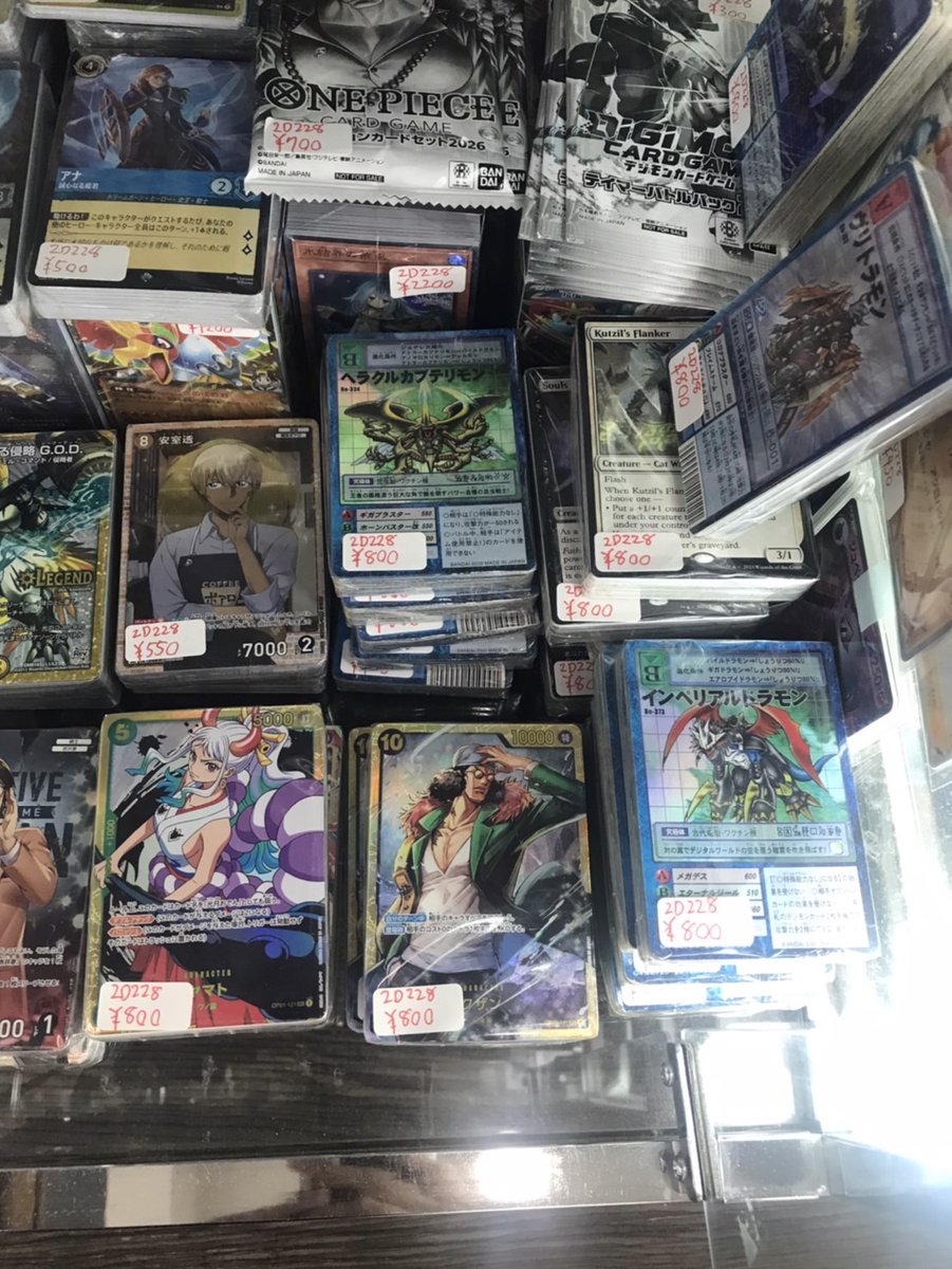 ☆2D228ケースに入荷しました！！ ポケモンカード ワンピースカード