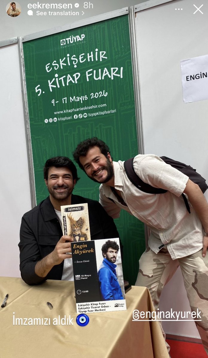 EnginAkyrkFC's tweet photo. الممثل اكرم عبر ستوري الإنستغرام : لقد حصلنا على توقعينا 
#EnginAkyürek  #İsimsiz 
#Zamansız #Sessizlik https://t.co/M0WzWTNSeY