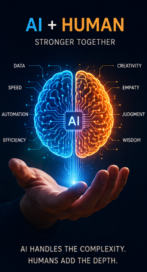 Catalyst_Cube's tweet photo. AI is not only reshaping work.
It is reshaping human capability.
Used wisely, it can sharpen learning, elevate thinking, strengthen decision-making, and accelerate execution -while creating more space for judgment, creativity, and human depth.

#AI #CapabilityBuilding https://t.co/12wdM626X5