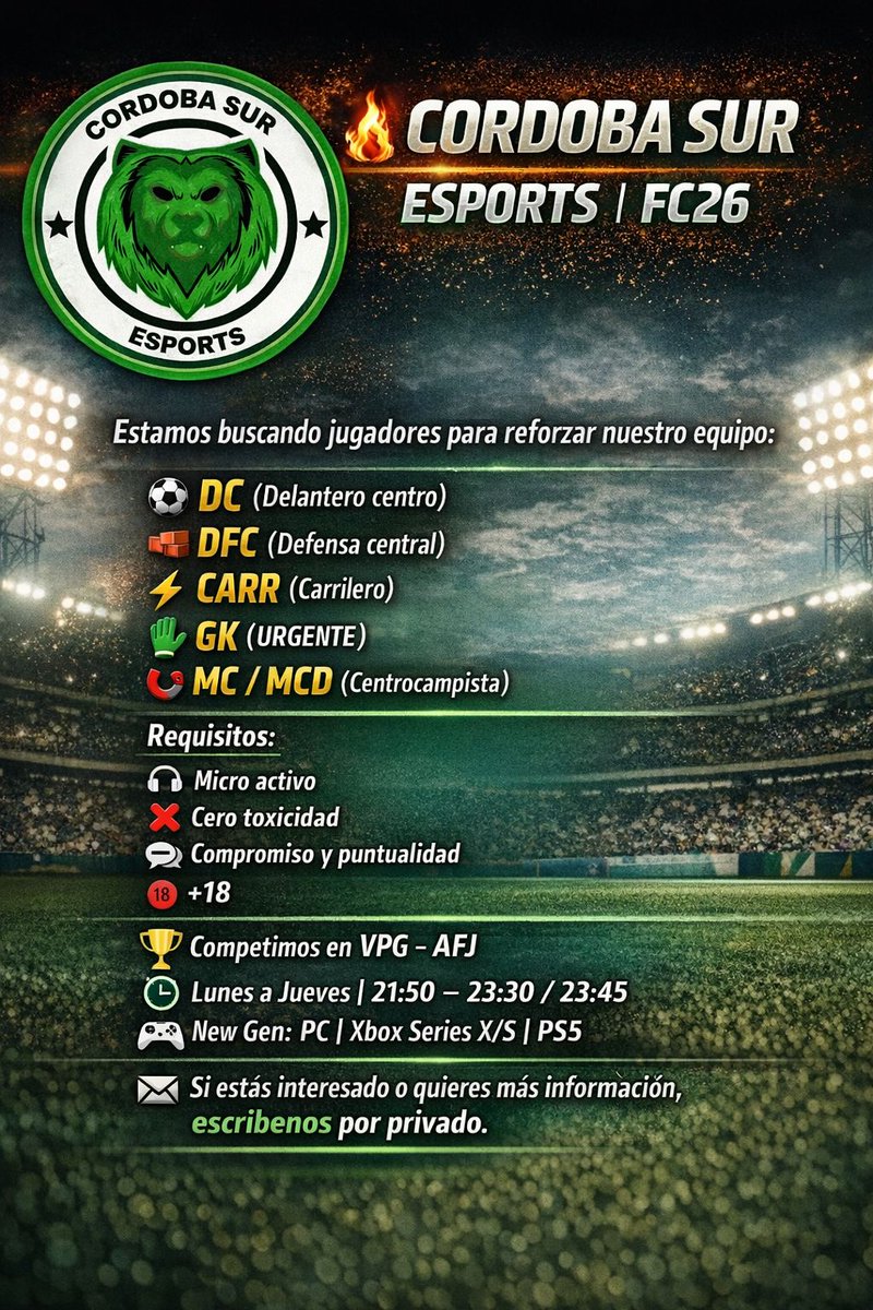 Cordoba sur Fc tweet media