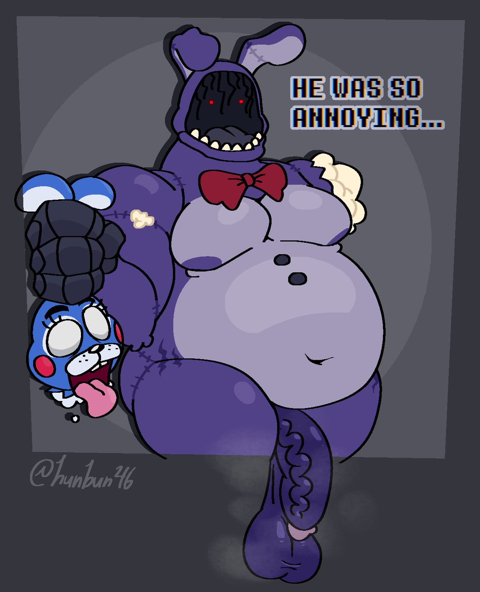 hunbun46's tweet photo. real quick edit of an old piece i did .. just added his cock n low hangers ,,
#fnaf https://t.co/NfgYflQTyU