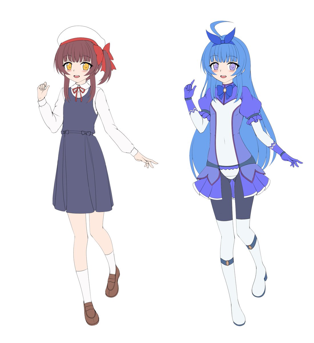 ぴっちり変身ヒロインちゃん3の下描きです!
完成絵は色とか服とかデザインが少し変わるかも? 