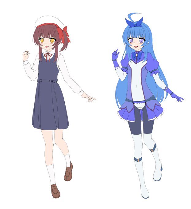 ぴっちり変身ヒロインちゃん3の下描きです! 完成絵は色とか服とかデザインが少し変わるかも?