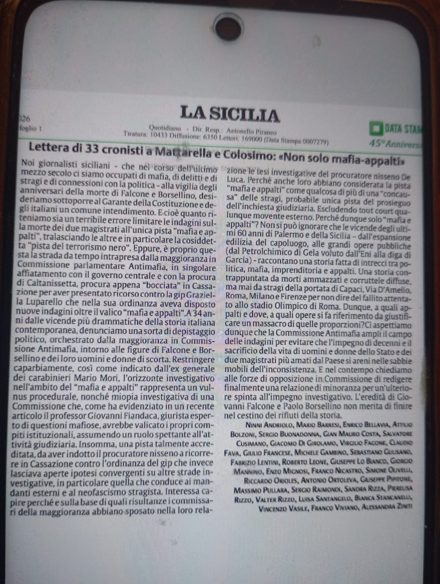 Attilio Bolzoni tweet media