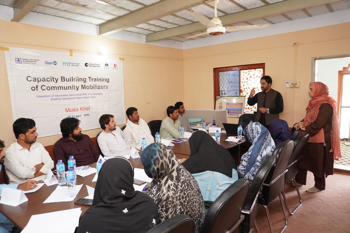 Indus_CHD's tweet photo. Reaching the last mile in Balochistan!
On April 28-29, CHD held a 2-day Capacity Building training for Community Mobilizers in Musakhel.
Focus: Demand Generation, SBCC, & IPC skills to find zero-dose children and build community trust.
#RoutineImmunization #Balochistan https://t.co/GSy59xdAos
