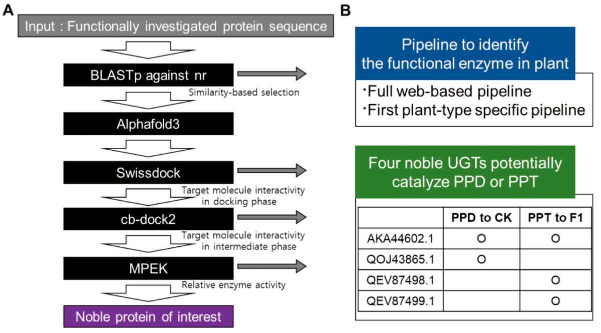 BioTech_MDPI's tweet photo. π Structure-Based Pipeline for Plant Enzymes: Pilot Study Identifying Novel Ginsenoside Biosynthetic UGTs
βοΈ Kisook Jung, et al
π https://t.co/rwiygUS9Dx
#PlantScience #Bioinformatics #ProteinStructure #AlphaFold #SyntheticBiology #EnzymeEngineering #Ginsenosides https://t.co/tWfh2gQza5