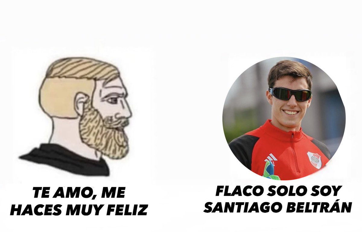 Te amo Santiago Beltrán, gracias por ser de River