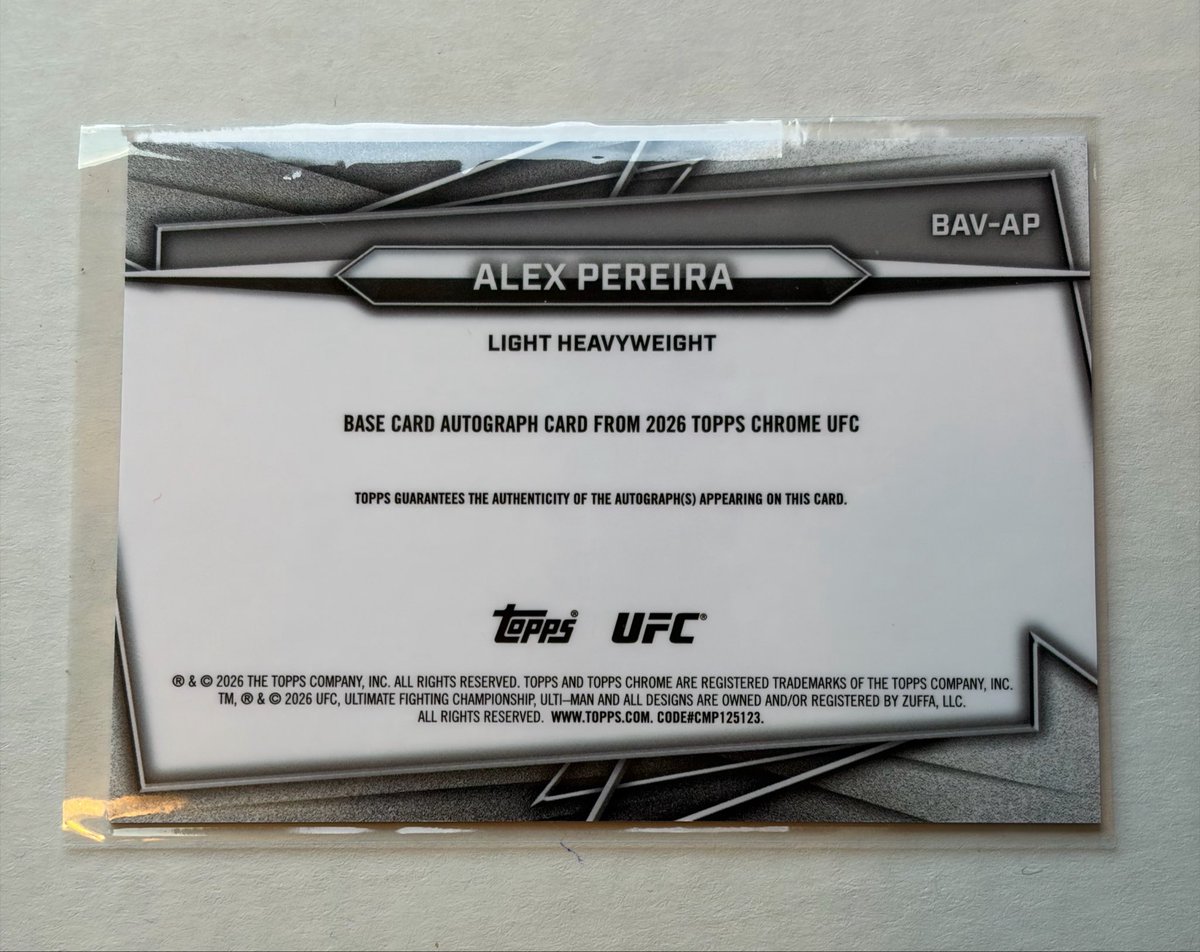 stellarpicks's tweet photo. Alex Pereira on card auto for sale:

https://t.co/zKeokpIqdO

@CardPurchaser #ufccards #toppsufc
#ufctopps #ufc #chama #alexpereira https://t.co/UnKJjJBwJa