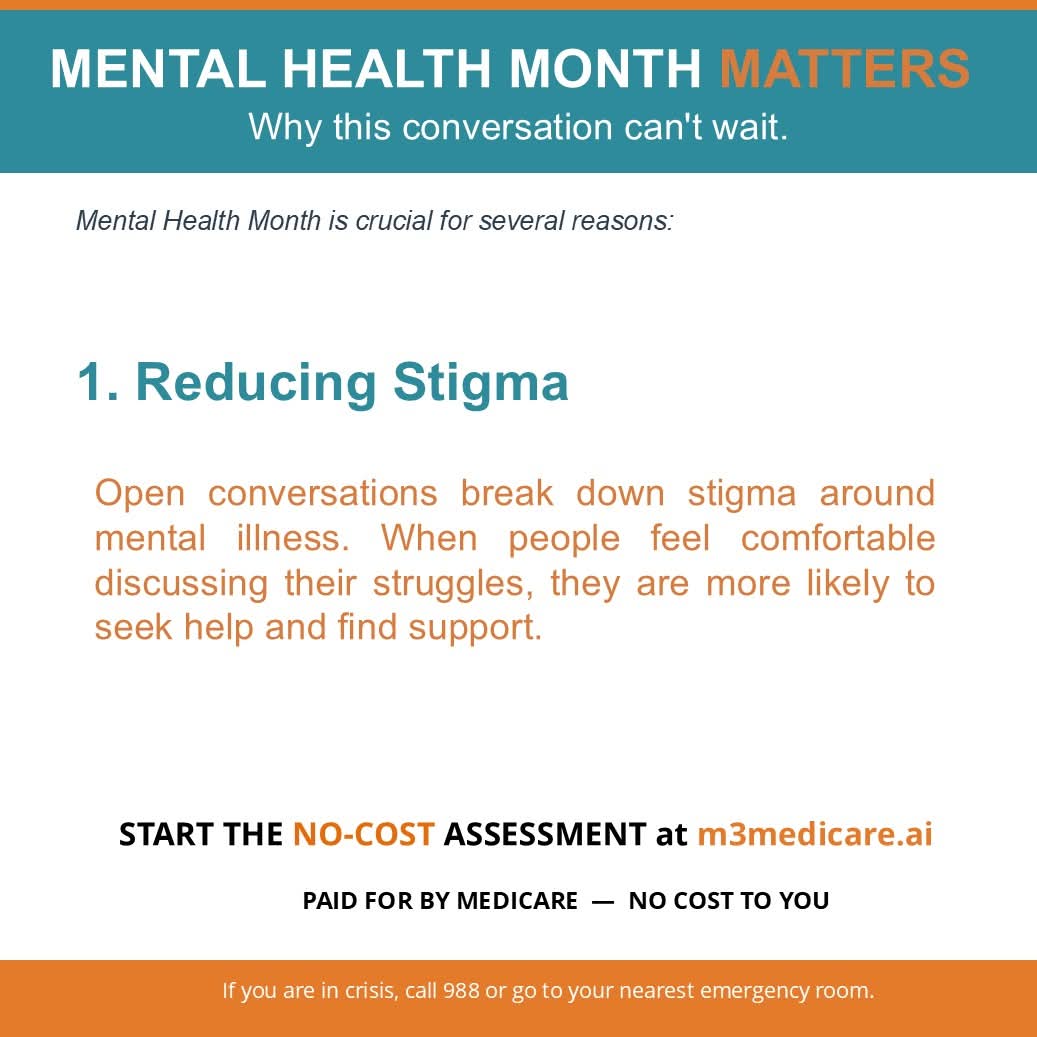 MedicareMood's tweet photo. May is mental health awareness month. The conversation can't wait. #SeniorHealth #MentalHealth #Medicare https://t.co/1T66VSukSL