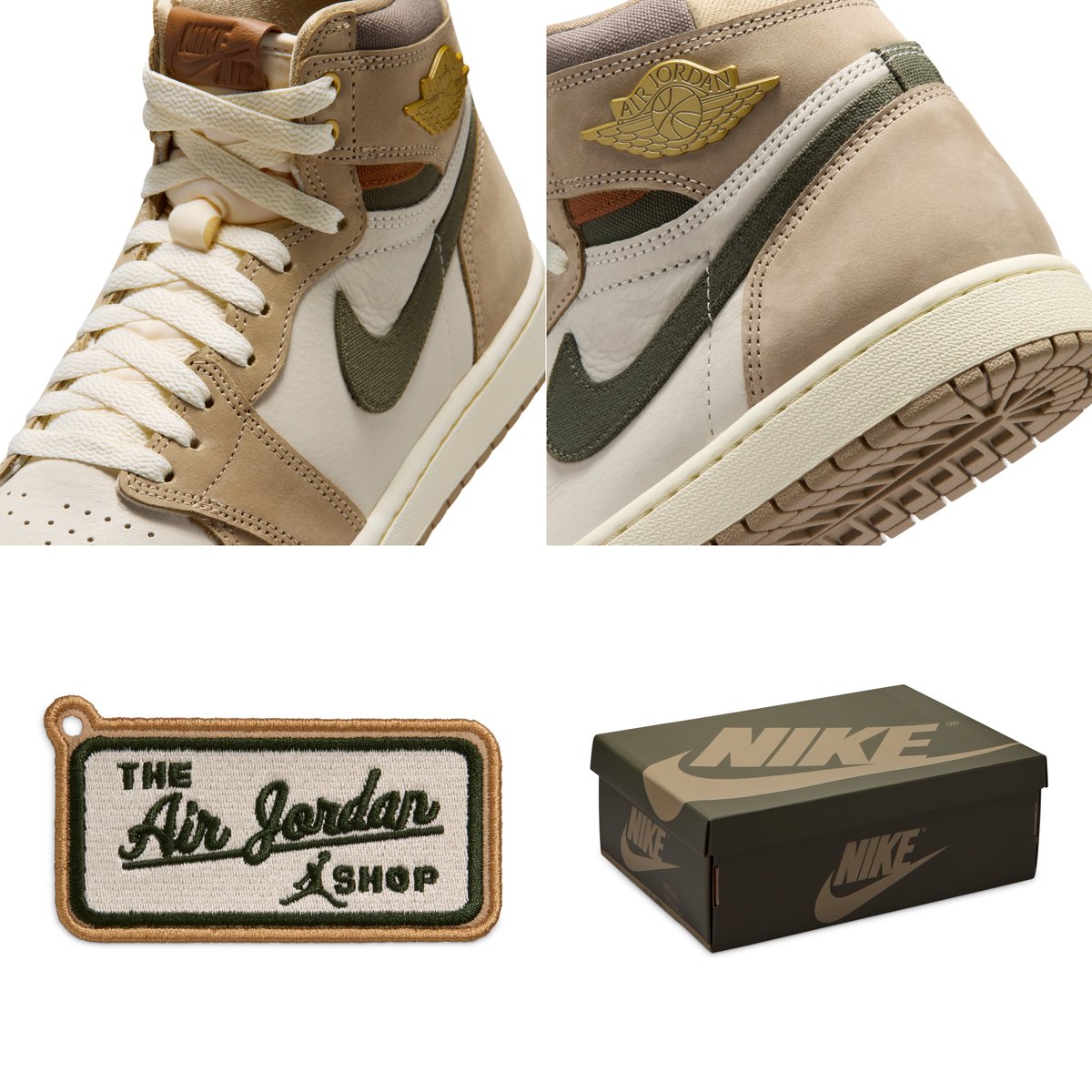 2026年 5/23 発売予定】 NIKE W AIR JORDAN 1 HIGH OG “Khaki/Sail 
