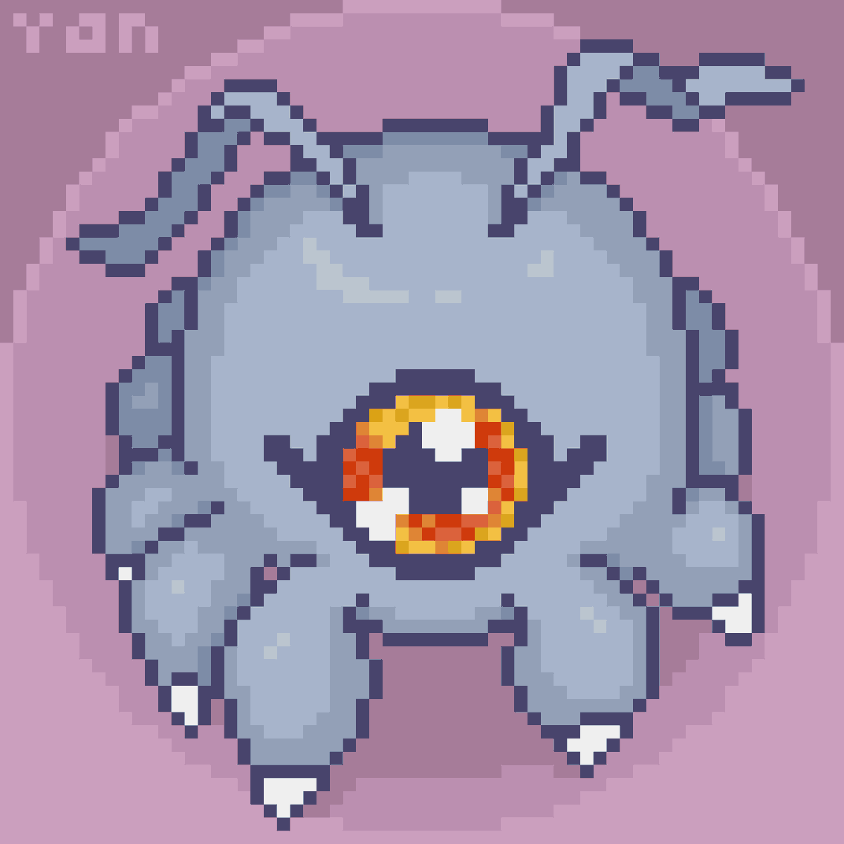 v3rmili's tweet photo. Tsumemon | ツメモン
It tries so hard to look intimidating, yet still looks like an upset mochi ^^.
#デジモン #Digimon #Tsumemon #PixelArt #FanArt https://t.co/zDBol8EqEl