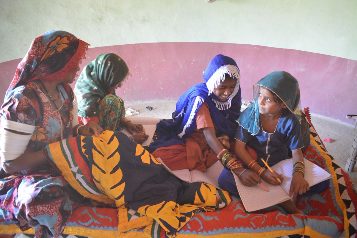 SCIPAKISTAN's tweet photo. Social Cooperation Initiative - SCI, with support from READ Foundation UK, is helping bring girls back to school in Tharparkar through formal schools and Community-Based Accelerated Learning Centers (CBALs).  #GirlsEducation #Tharparkar #SDG4 #GirlsEmpowerment #SCI https://t.co/KmGyDZd9p1