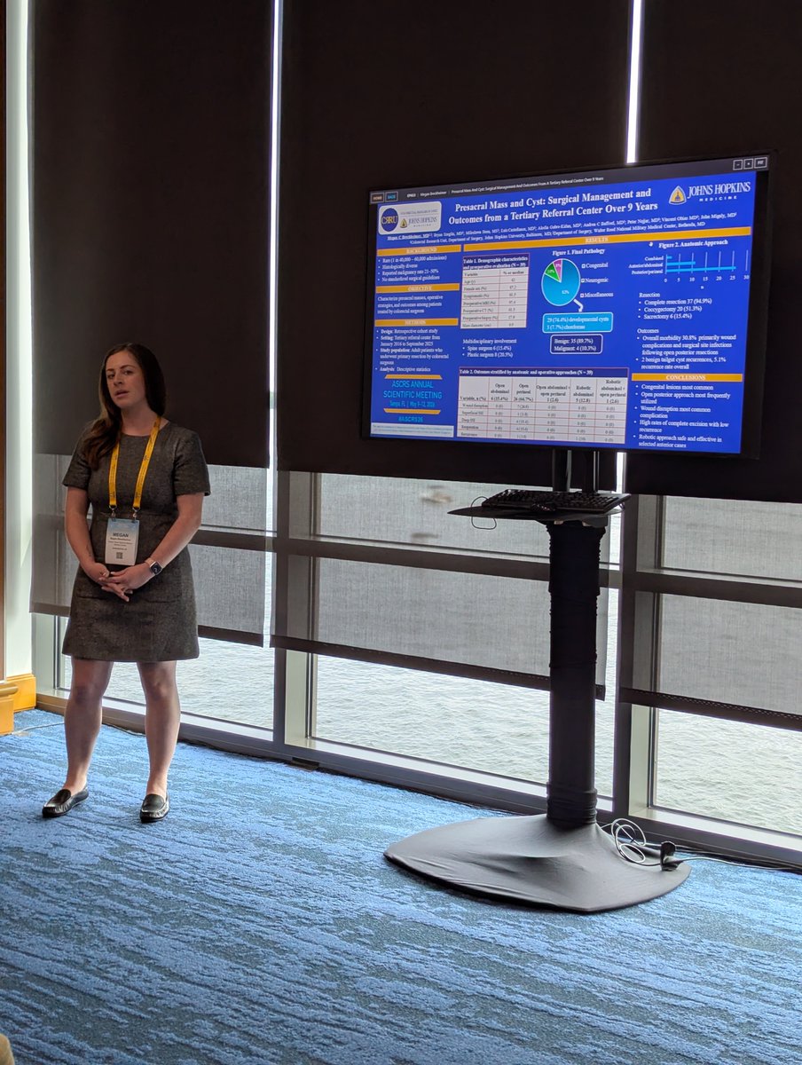 JHUCRRU's tweet photo. Well done @BryanSzeglin @mc_bartel and Luis at #ASCRS26! Go CRRU! @ASCRS_1 @hopkinssurgery @JMigaly #hopkinssurgery. https://t.co/xvHf7d64Bt