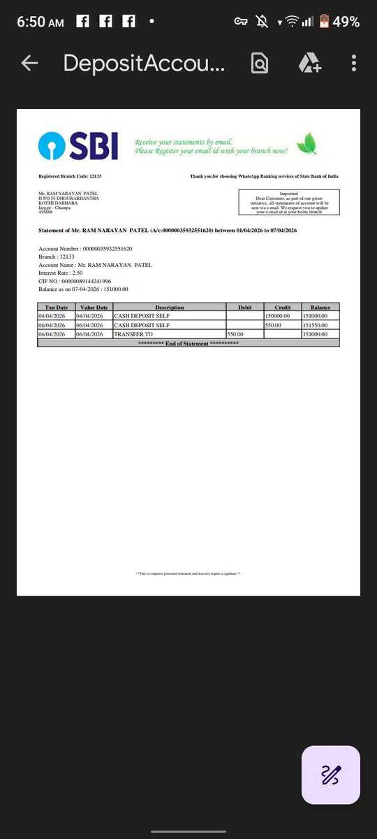 mr_ramnarayan's tweet photo. @OfficialSBICare @RBI @TheOfficialSBI  My account holds over 1.5 Lakhs but SBI ATM is showing "Insufficient Funds" for withdrawal. My home branch is not helping and staff negligence is causing me harassment. I need my funds urgently . Branch ( SBIN0012133 ) . help me 8223991263 https://t.co/JzYFDzHRZn