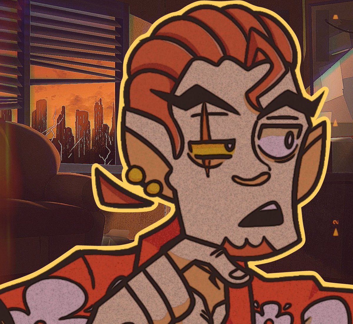 APPRAISING_RAT's tweet photo. ' An ominous lady askin' for company with tea.  .  ? 

eh , why not. s'long as it ain't poisoned or nothin. ' https://t.co/u7NM3CY7JD