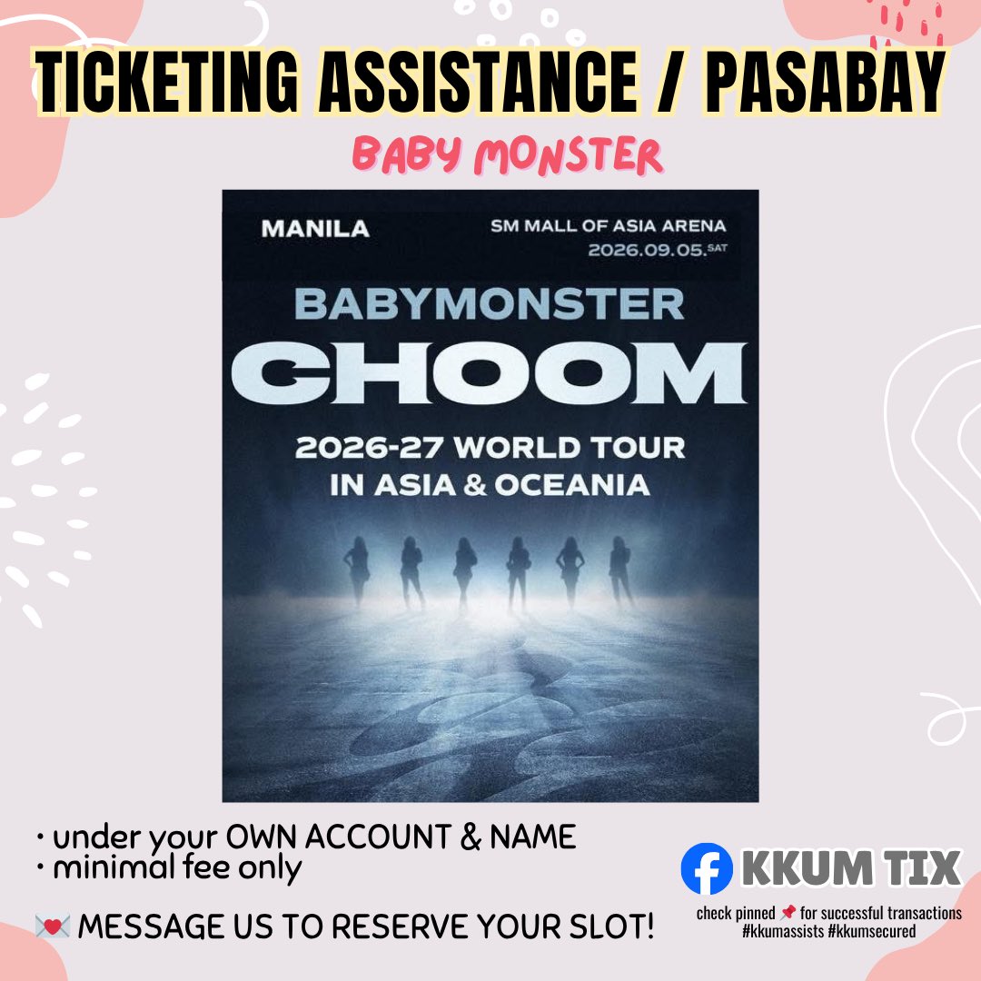 kkum | TICKETING ASSISTANCE tweet media
