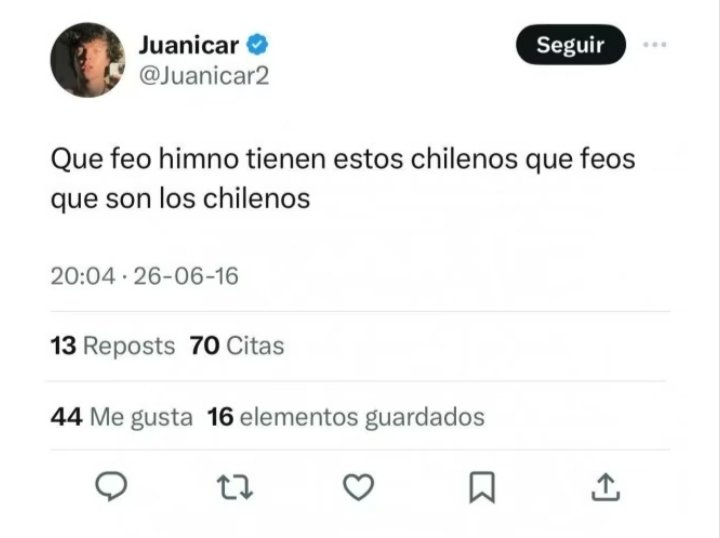 Juanicar criticando a los chilenos 
#granhermano