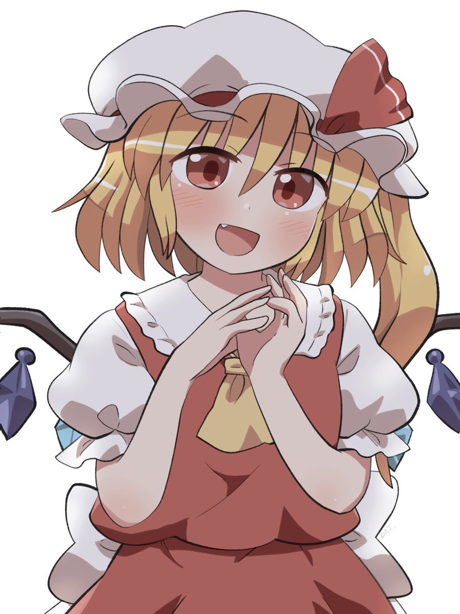 フランドール・スカーレット 「おねだりフランちゃん #おは東方」|六合ダイスケ@春例大祭う12bのイラスト