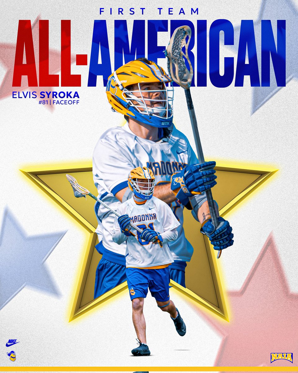 MUCrusadersMLAX's tweet photo. The Madonna Crusaders led the country in All-Americans, with six first-team and one second-team selection. #ChaseExcellence https://t.co/FqJJSgnm1h