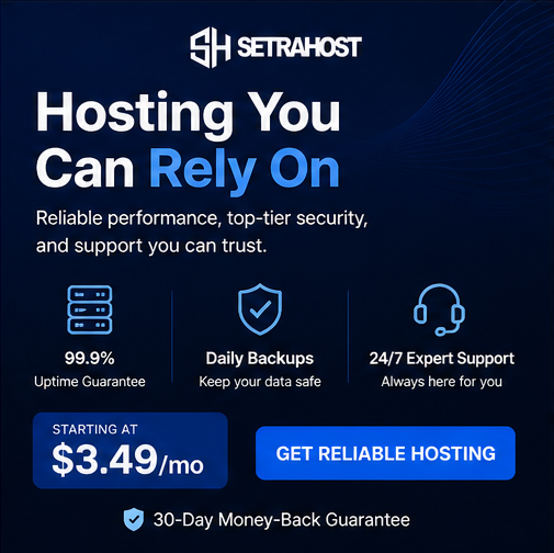 SetraHost's tweet photo. 🚨 LIMITED TIME: Get premium WordPress hosting for just $3.49/mo and it now renews at the same price!

✅ Free Domain + Privacy
✅ Free Daily Backups, Malware Protection &amp; SSL
✅ Free Migrations

Claim your 70% recurring discount now 👇
https://t.co/n1cdAg4srE https://t.co/7EOdPq4GTc