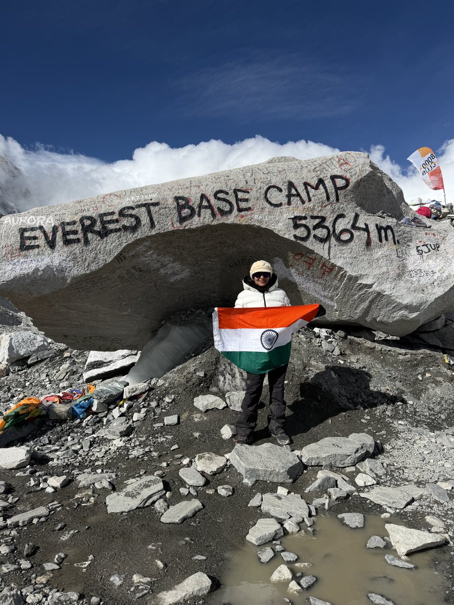 wardyogi's tweet photo. Back on network… and Everest Base Camp is done 🏔️

Honestly, this was one of the hardest journeys of my life. We trekked up to an altitude of 5,364 meters (17,598 ft) through snowfall, rain, temperatures 17°C below zero, basic local food, minimal facilities, and almost 140 km of trekking.

Somewhere between the cold, exhaustion, and silence of the mountains, I realized that nothing in this world is impossible if your mind chooses not to give up. 

#everestbasecamp ❤️ #everestbasecamptrek