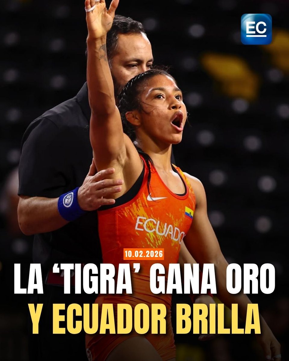 elcomerciocom's tweet photo. https://t.co/6AxnYHJDmZ 👈 Lucía Yépez gana oro y Ecuador brilla en Panamericano de Lucha con otras medallas https://t.co/8ux7g5Pw8l