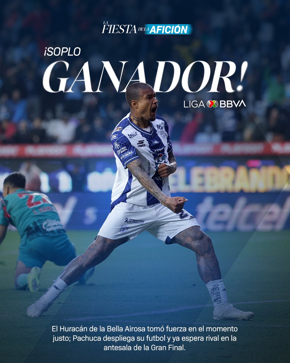 LigaBBVAMX's tweet photo. ¡HAY SEMIFINALISTA EN HIDALGO! 🌪️🎟️

@Tuzos  hacen pesar su casa, superan la eliminatoria ante Toluca y se instalan en las Semifinales del #ConMéxicoC26 ✅

 #LaFiestaDeLaAfición https://t.co/Rm7Bl7hy2t