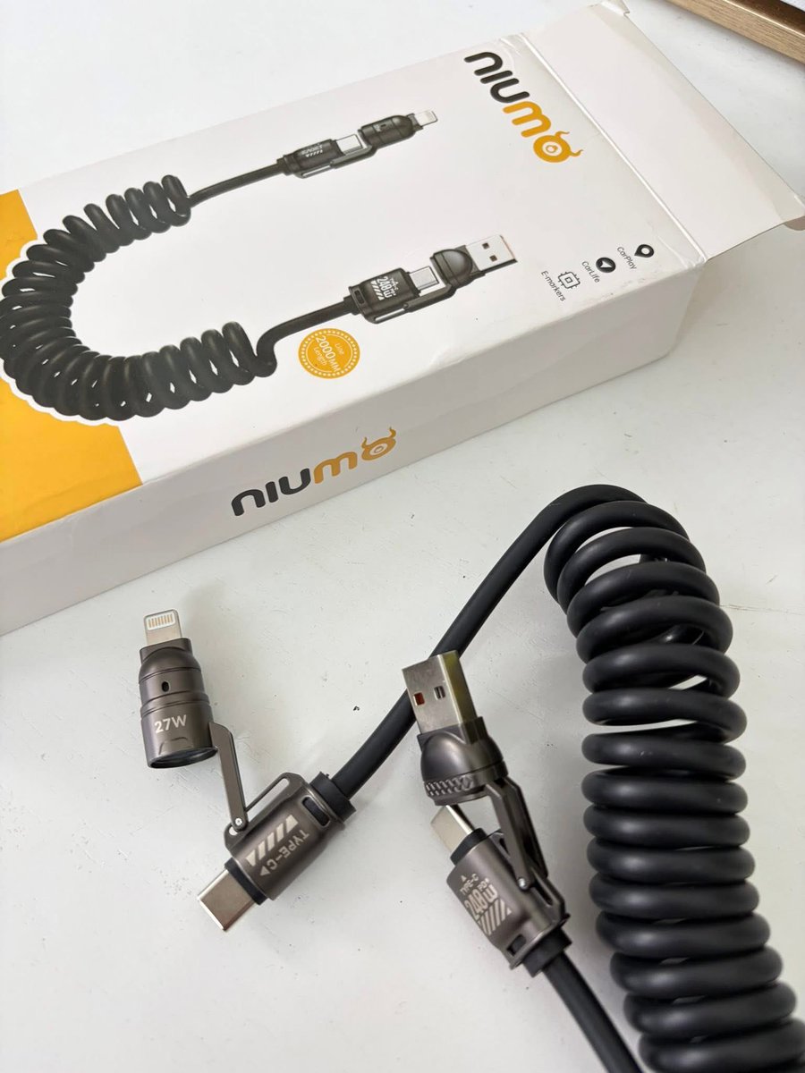 music2over's tweet photo. เส้นเดียวจบ NIUMO 4-in-1 ชาร์จได้ทั้ง iPhone, Android, iPad, Laptop

📍 https://t.co/vI3jahFMnT

-ชาร์จเร็ว
-ดีไซน์สปริง ยืดได้ยาว
-รองรับ CarPlay และ Carlife

#NIUMO #สายชาร์จ4in1 #สายชาร์จ #SpringDataCable #สายชาร์จไอโฟน #CarPlay #AndroidAuto #FastCharge https://t.co/MVmG2UtzIM