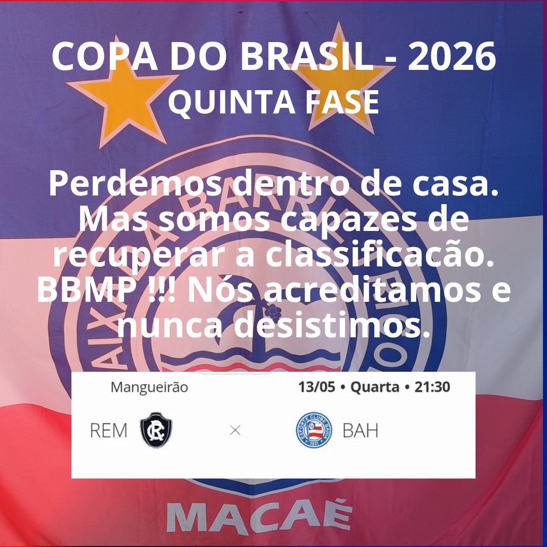 BarrilMacae's tweet photo. #obahiaéomundo #embaixadabarriltricolormacae #ecbahia #brasileirãosériea2026 https://t.co/K4uOr7IH4q