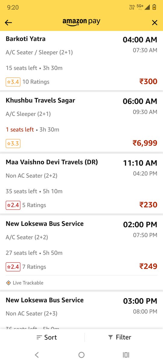 Gourav0705's tweet photo. @redBus_in सागर से जबलपुर का किराया अधिकतम 300 रुपए है लेकिन आपने तो गजब कर दिया...इससे कम में तो दिल्ली से जबलपुर flight से पहुँच सकते है😀 https://t.co/OfdFD0yQHg