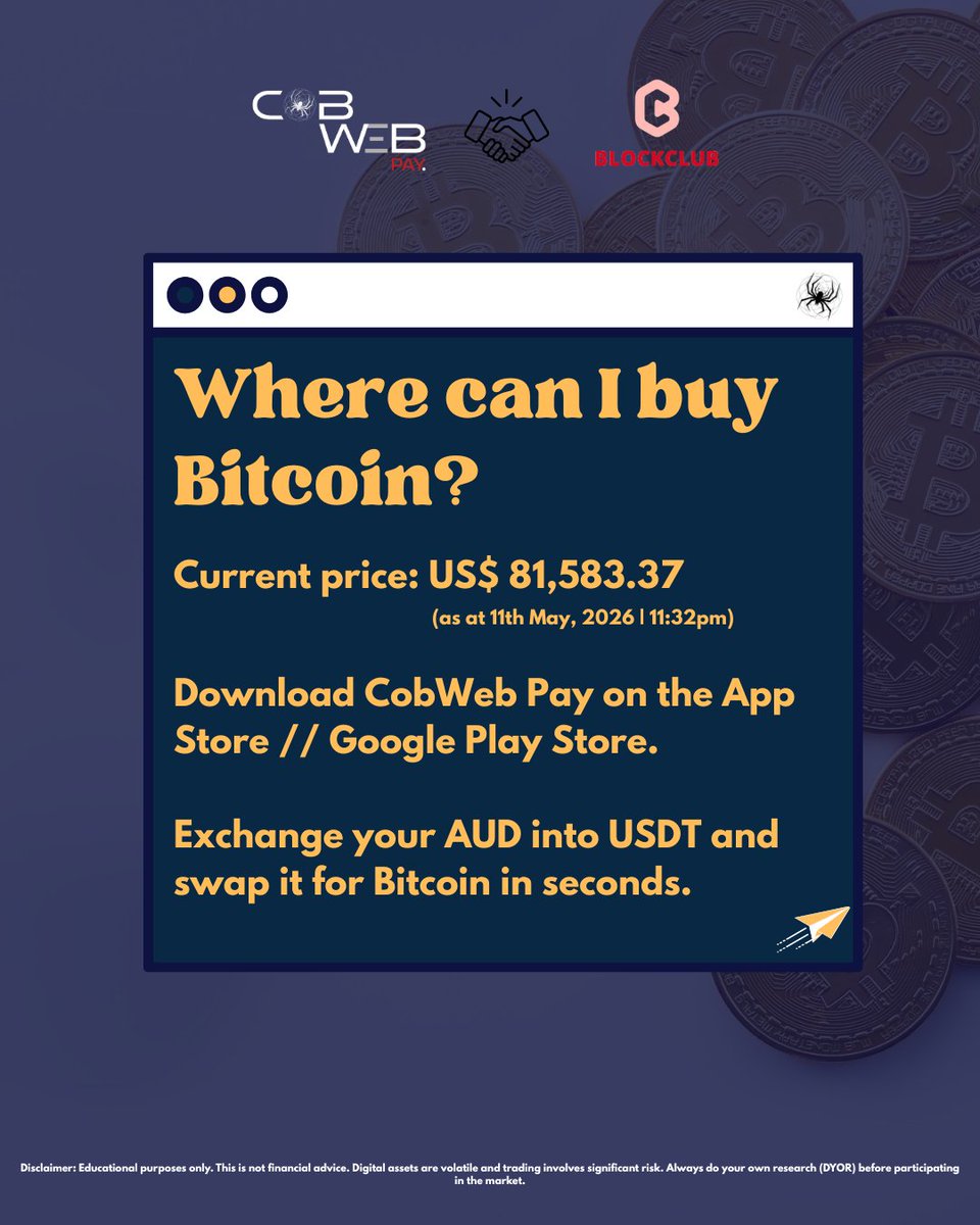 CobWeb_Pay's tweet photo. Bitcoin (bitcoin:native ) 101: The TL;DR Version 📚🕸️

Confused by the charts? We’re breaking it down to the basics. 

From Satoshi’s original vision in 2008 to the mechanics of the Halving, swipe through to get up to speed on the world’s most famous digital asset. https://t.co/VOG1lqCwIG