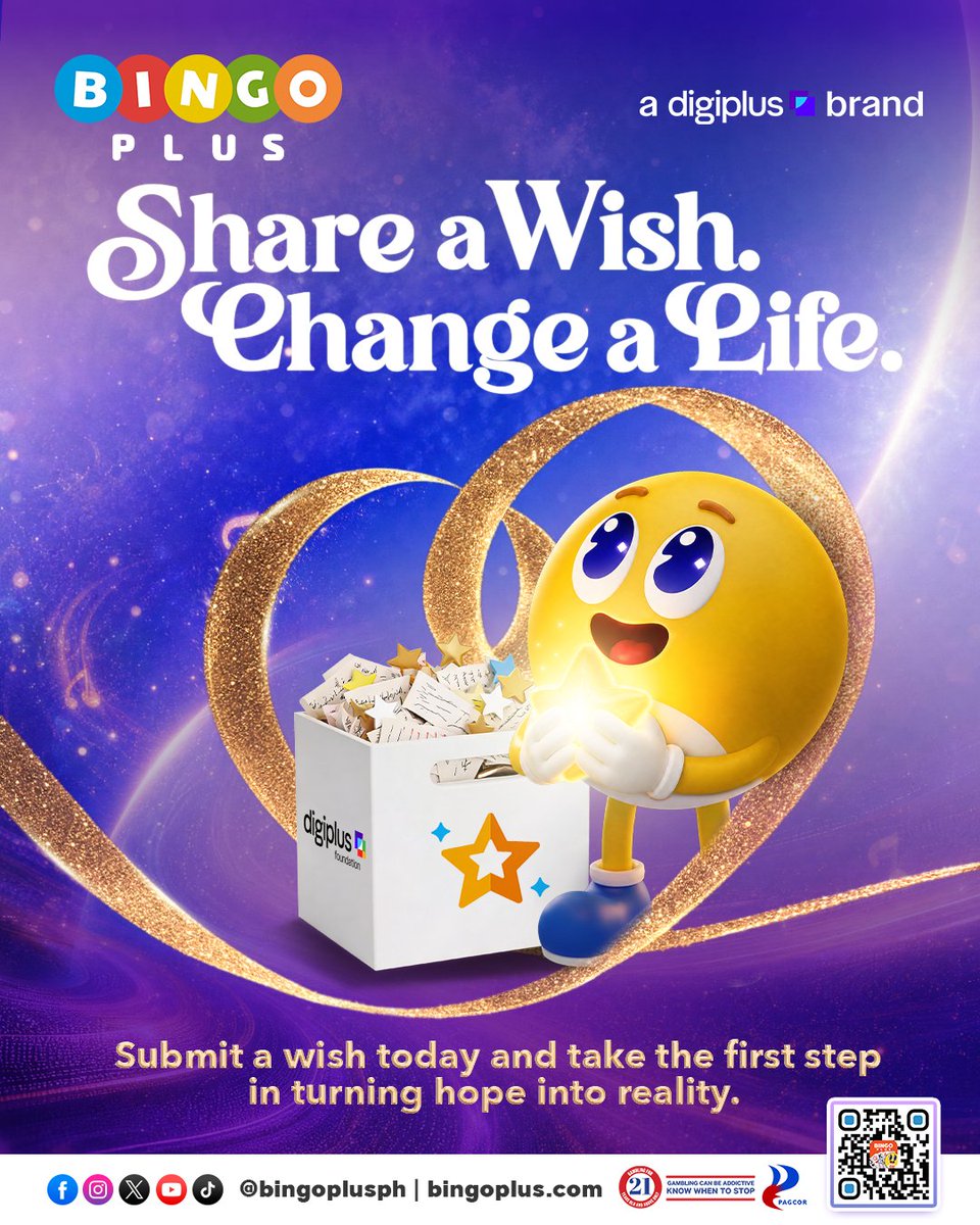 Bingoplusph's tweet photo. This BP Night, handa ang BingoPlus na tumulong para matupad ang inyong wishes at makapagbahagi ng hope and happiness sa mga nangangarap tulad mo. 💙

Share your wish with us through this form — because you might be the next one we can help turn your dream into reality.  https://t.co/doK0SKXPTI

#BPNight2026 #StepIntoTheNextPlus