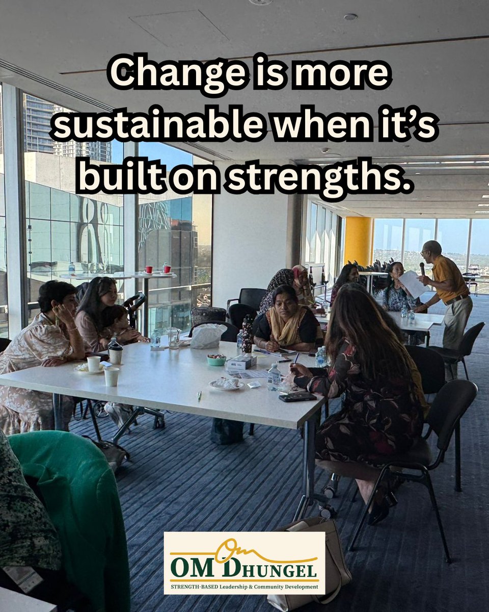 Lasting change is built on existing strengths. What strength can you build on to create lasting change?