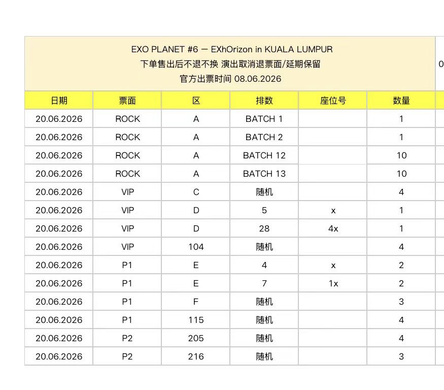 EXO #エクソ 香港 台湾 高雄 タイ バンコク マカオ マレーシア クアラ