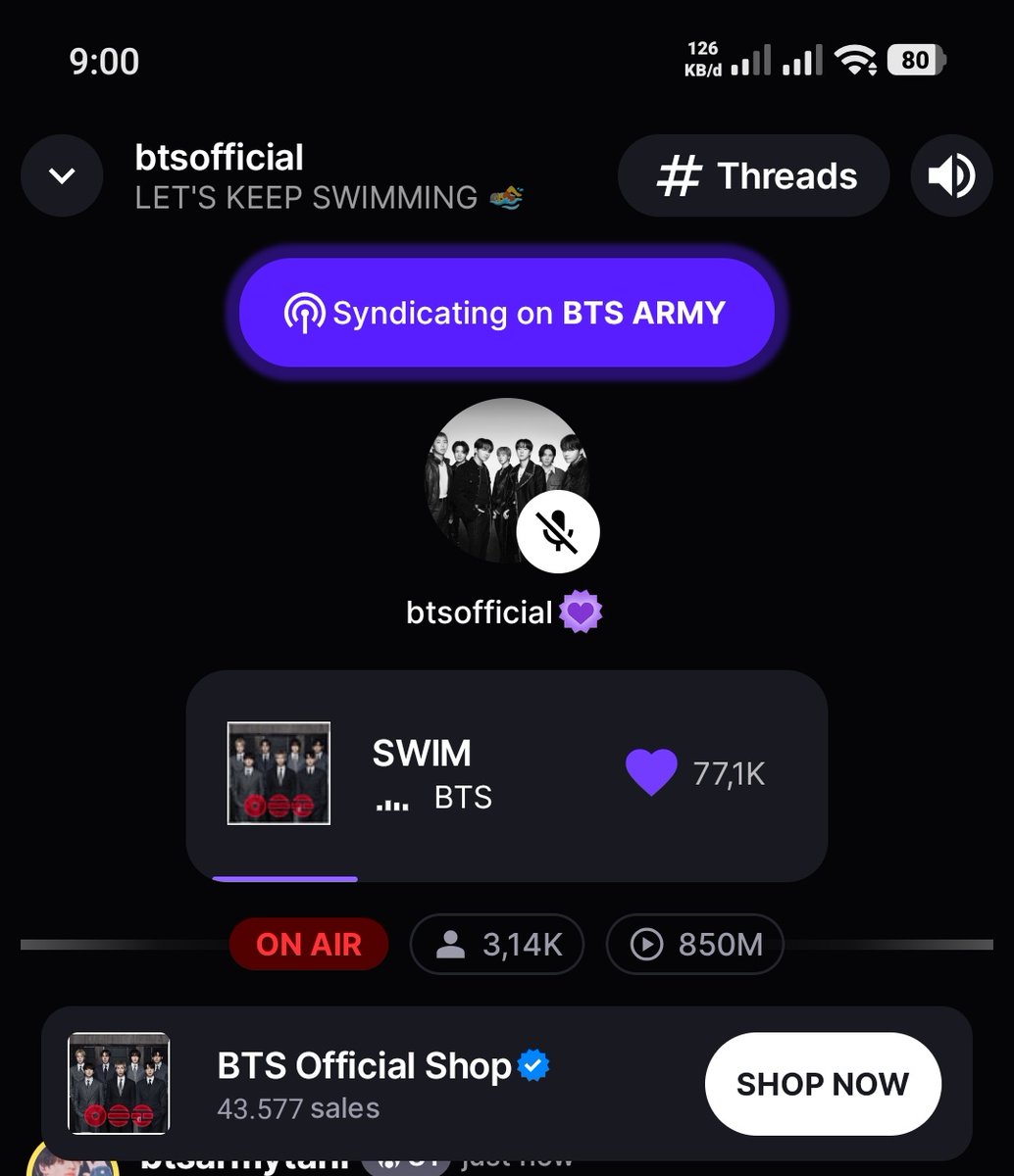 BTStreamingID's tweet photo. ARMY, Yukk join Listening Party😉

🔗 https://t.co/Blm96pTxRW

#BTS #방탄소년단 #BTS_ARIRANG
#BTS_SWIM https://t.co/t5Mozj55tN