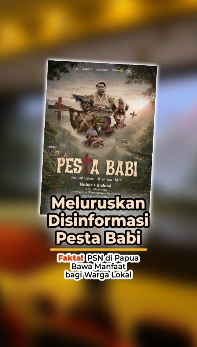 OppositeNetral's tweet photo. Fitnah “pesta babi” sengaja digoreng untuk memprovokasi publik. Faktanya, PSN di Papua membuka kerja, membangun ekonomi, dan membawa harapan baru bagi warga lokal. Jangan kalah oleh narasi sesat yang anti kemajuan Papua.
#ProvokasiDandhyTanpaFakta https://t.co/lotbUUZnPX